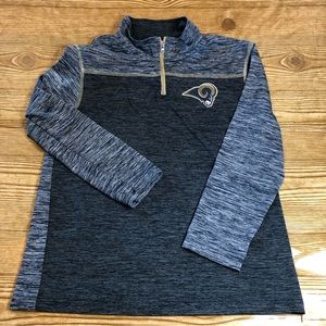 Youth 10/12 lightweight long sleeve pullover Rams Los Angeles NFL Team Apparel